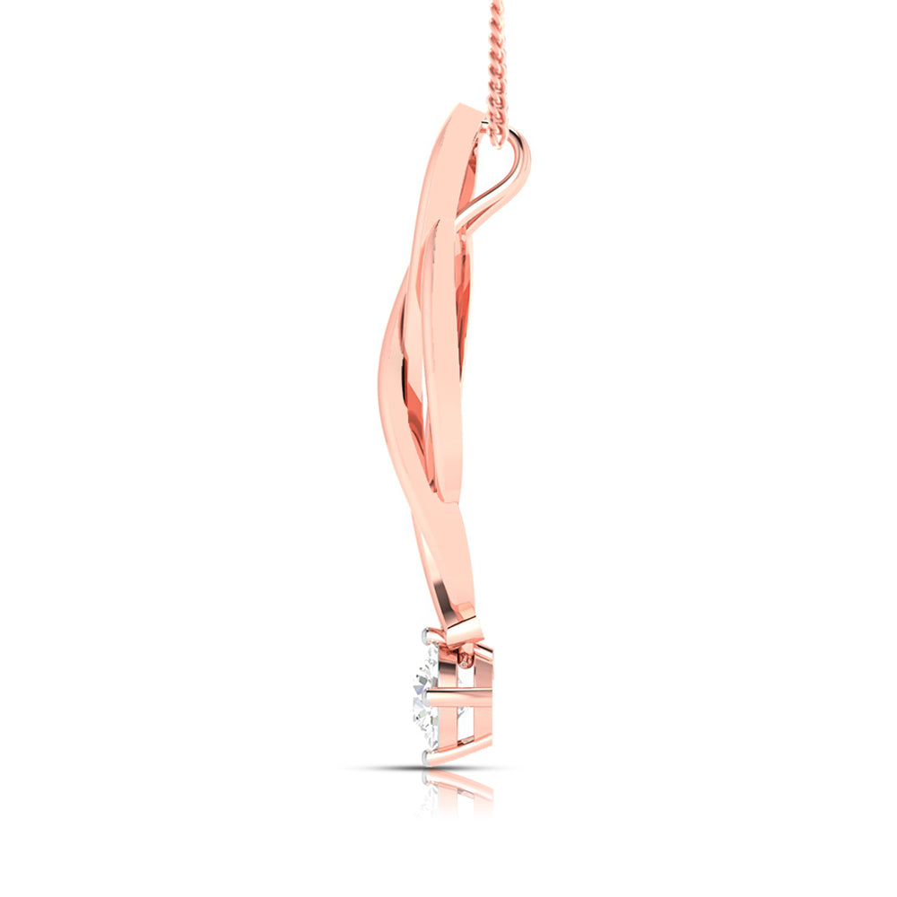 Membrane Round unique lab grown diamond pendant design Fiona Diamonds