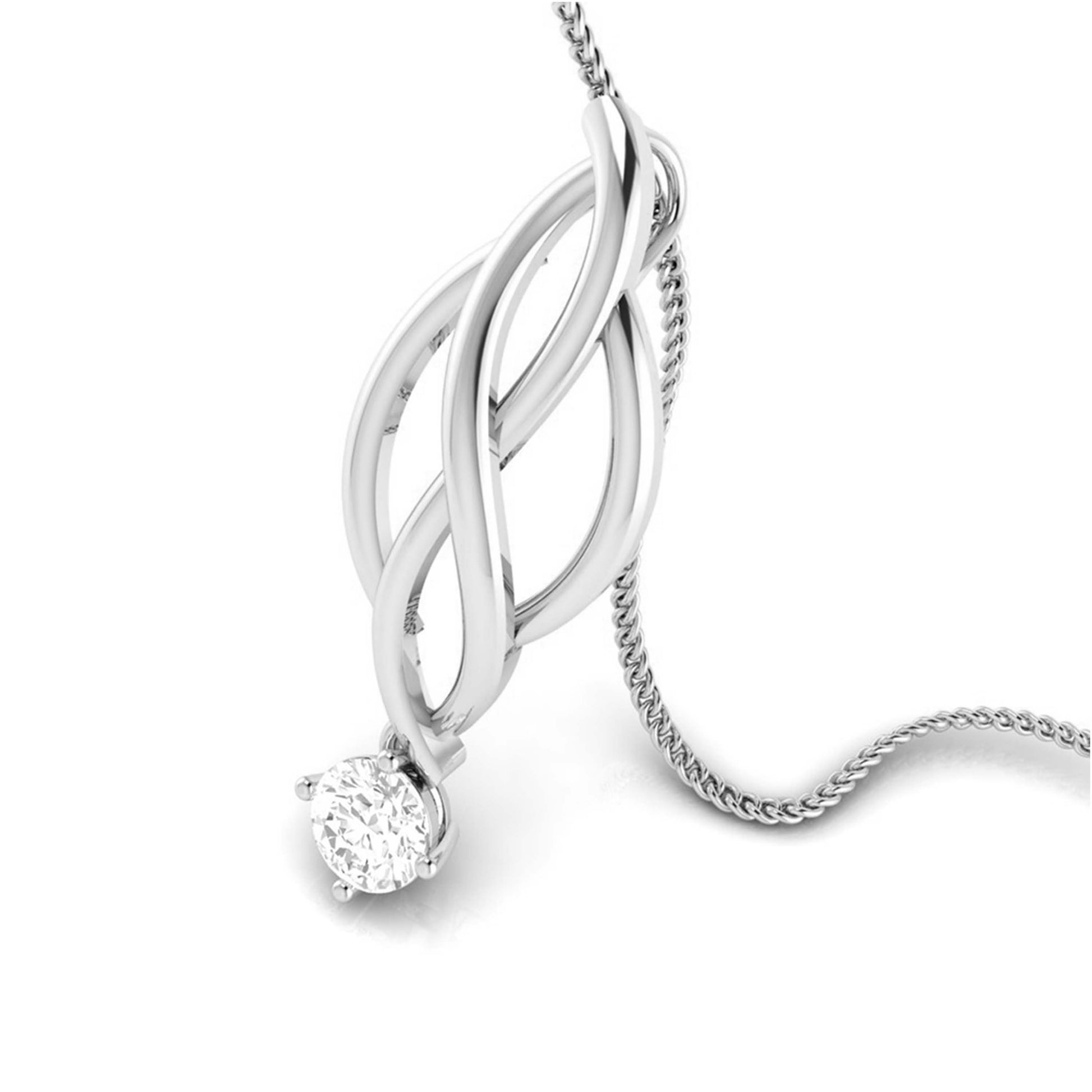 Membrane Round unique lab grown diamond pendant design Fiona Diamonds