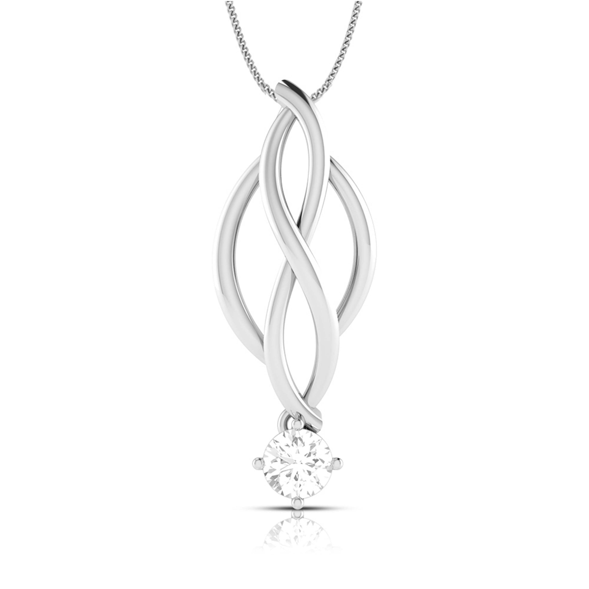 Membrane Round unique lab grown diamond pendant design Fiona Diamonds