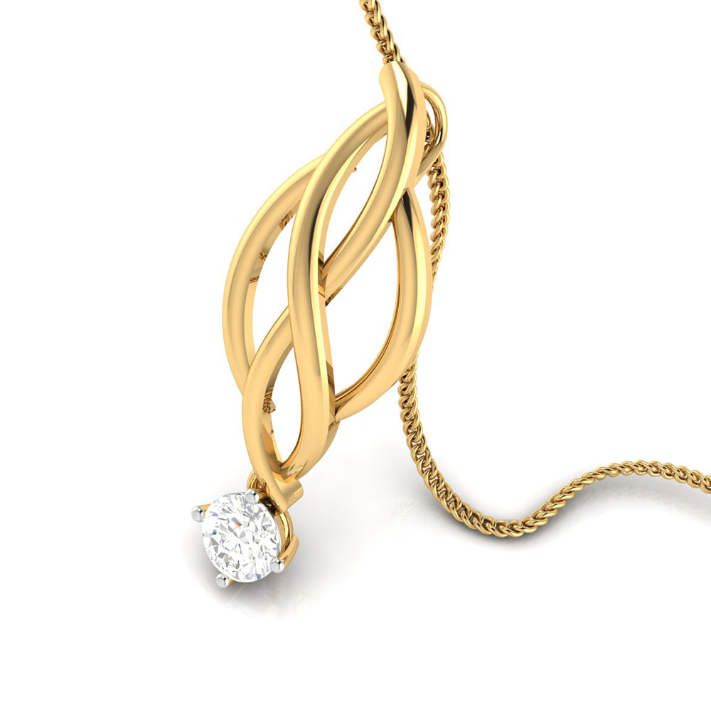 Membrane Round unique lab grown diamond pendant design Fiona Diamonds