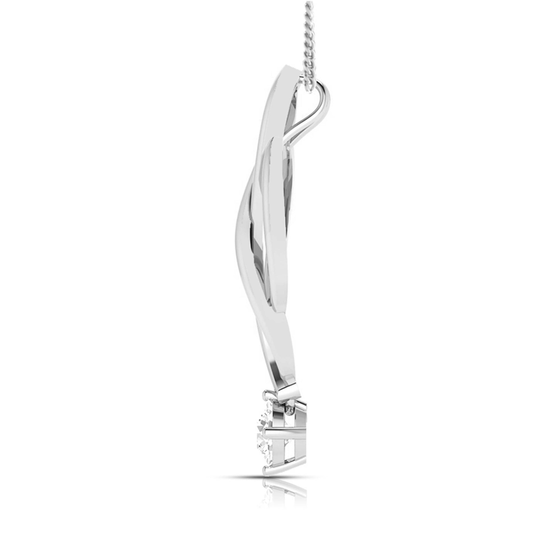 Membrane Round unique lab grown diamond pendant design Fiona Diamonds