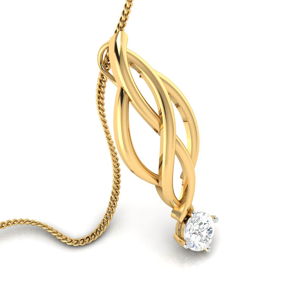 Membrane Round unique lab grown diamond pendant design Fiona Diamonds