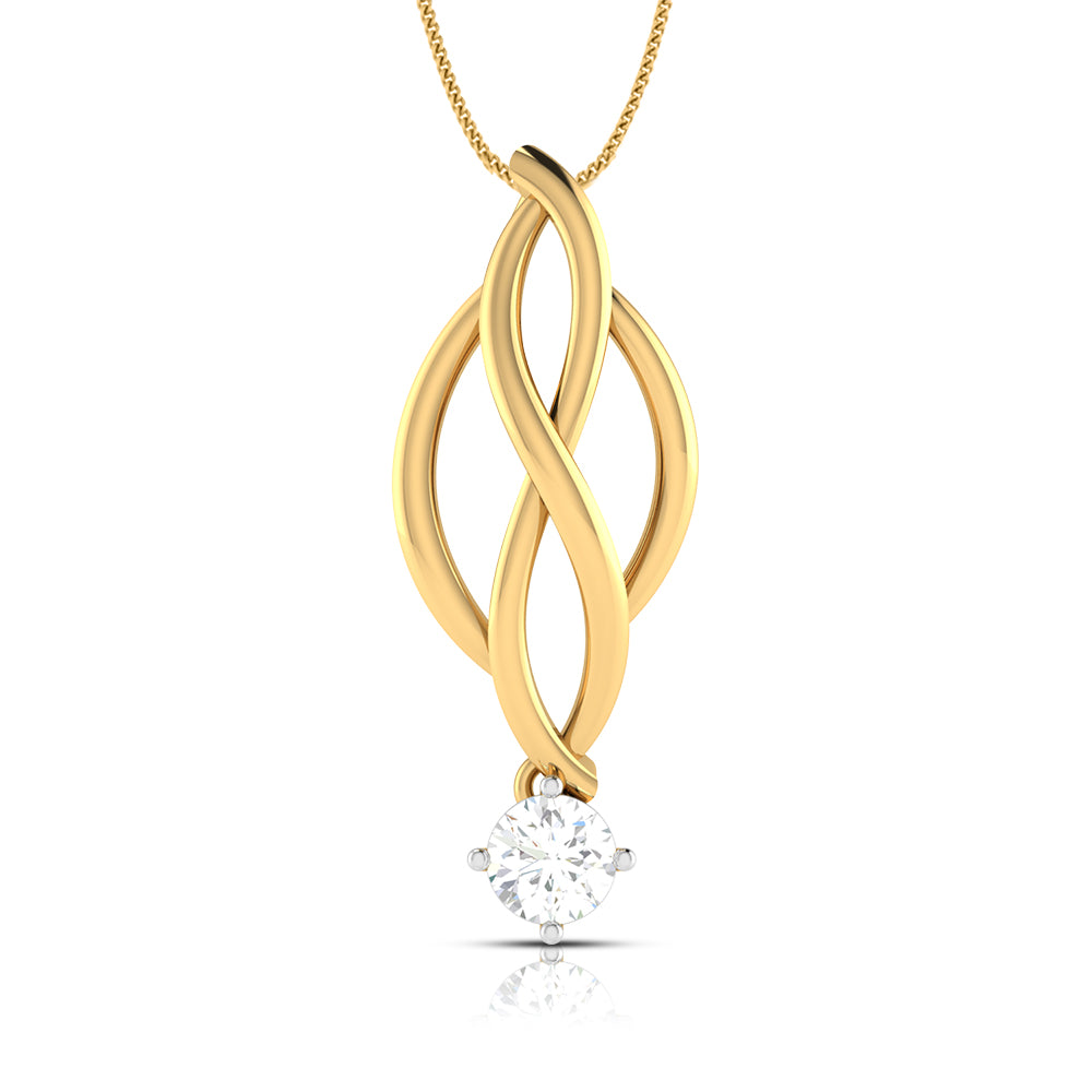 Membrane Round unique lab grown diamond pendant design Fiona Diamonds