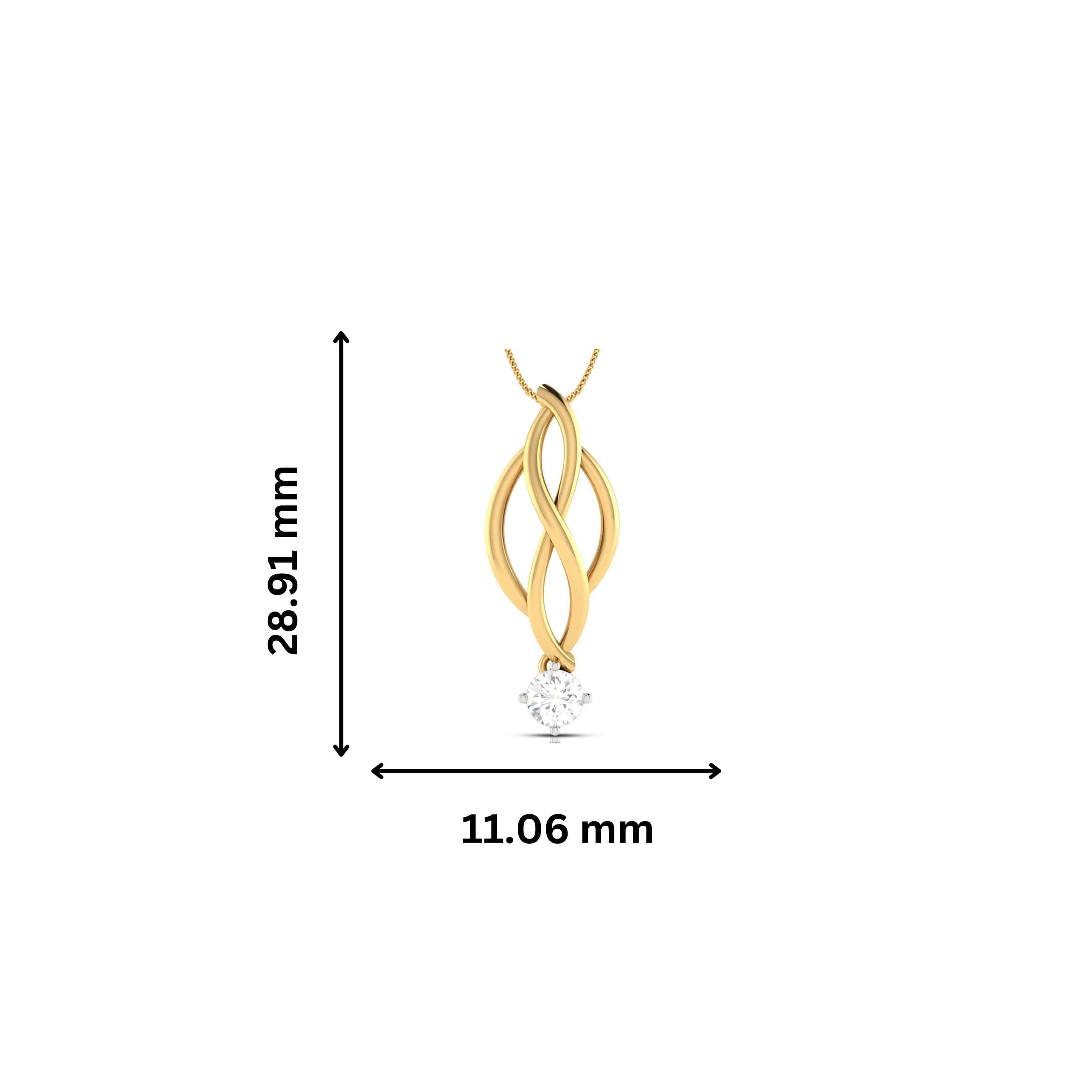 Membrane Round unique lab grown diamond pendant design Fiona Diamonds