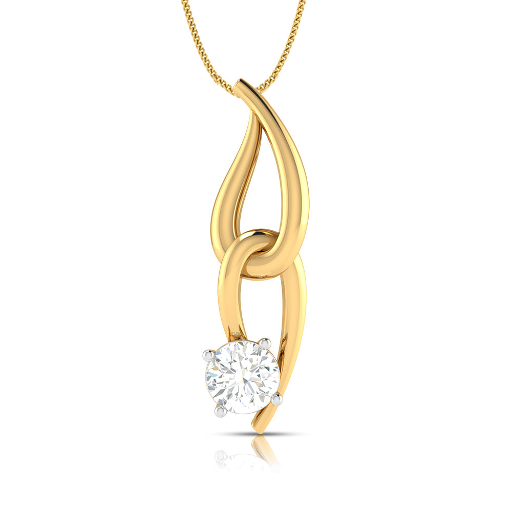 Nexus Round unique lab grown diamond pendant design Fiona Diamonds