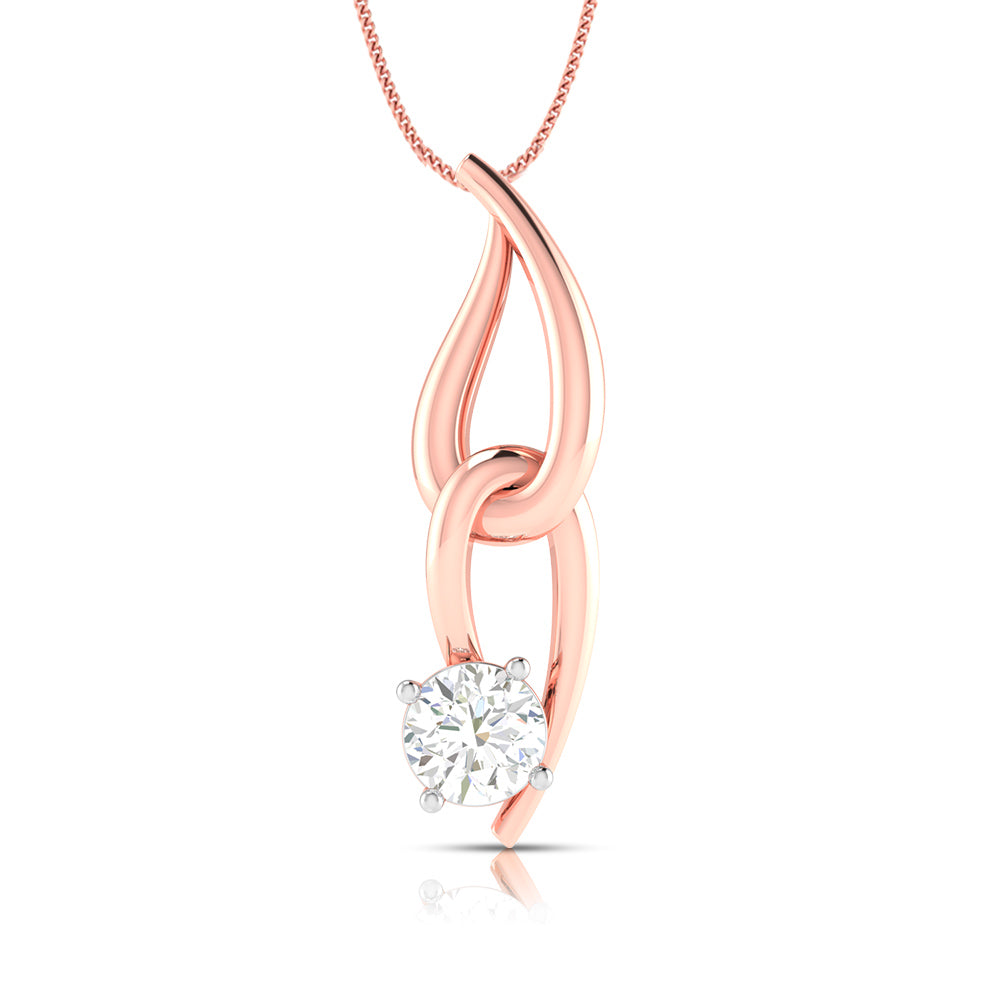 Nexus Round unique lab grown diamond pendant design Fiona Diamonds