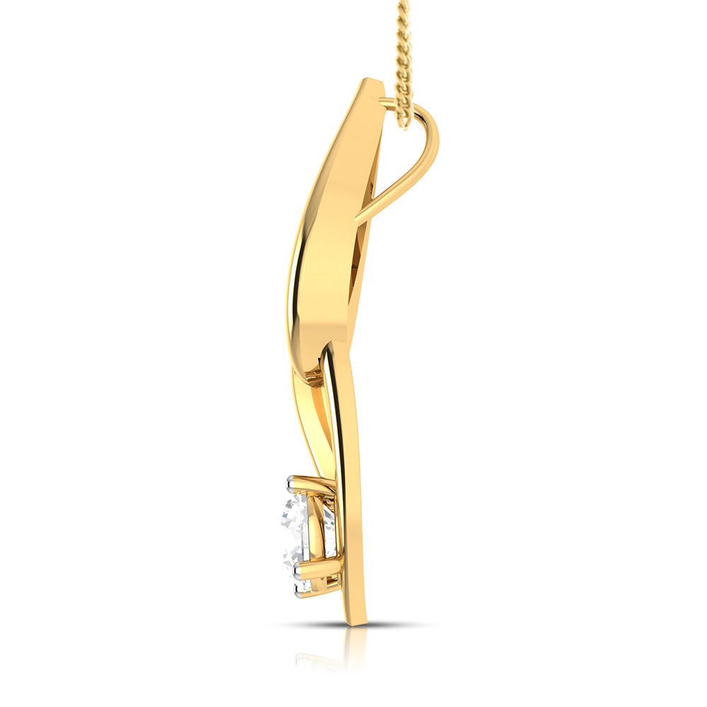 Nexus Round unique lab grown diamond pendant design Fiona Diamonds