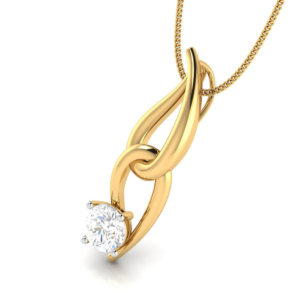 Nexus Round unique lab grown diamond pendant design Fiona Diamonds