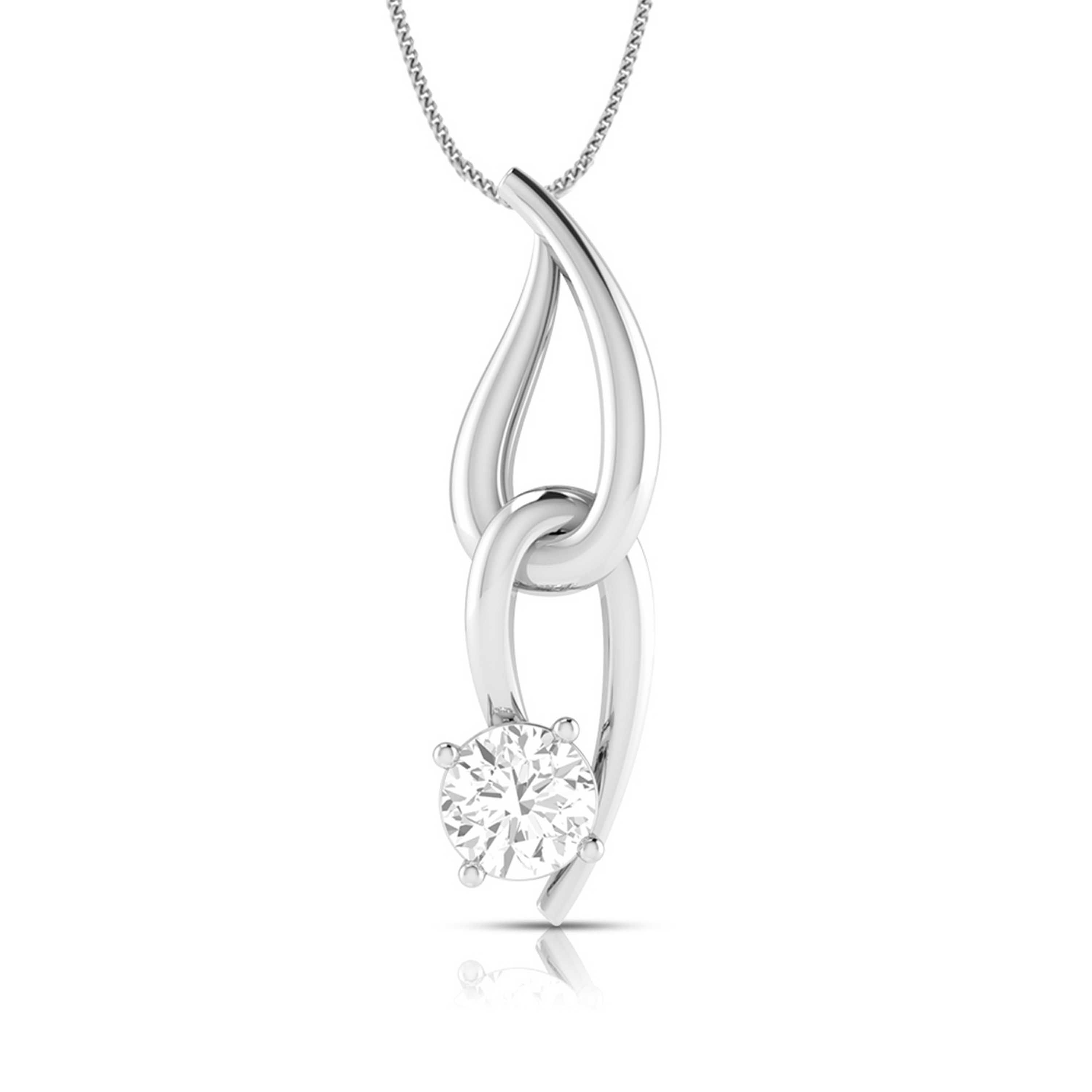 Nexus Round unique lab grown diamond pendant design Fiona Diamonds