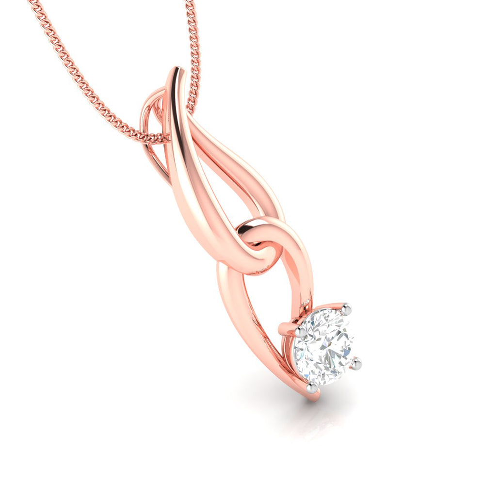 Nexus Round unique lab grown diamond pendant design Fiona Diamonds