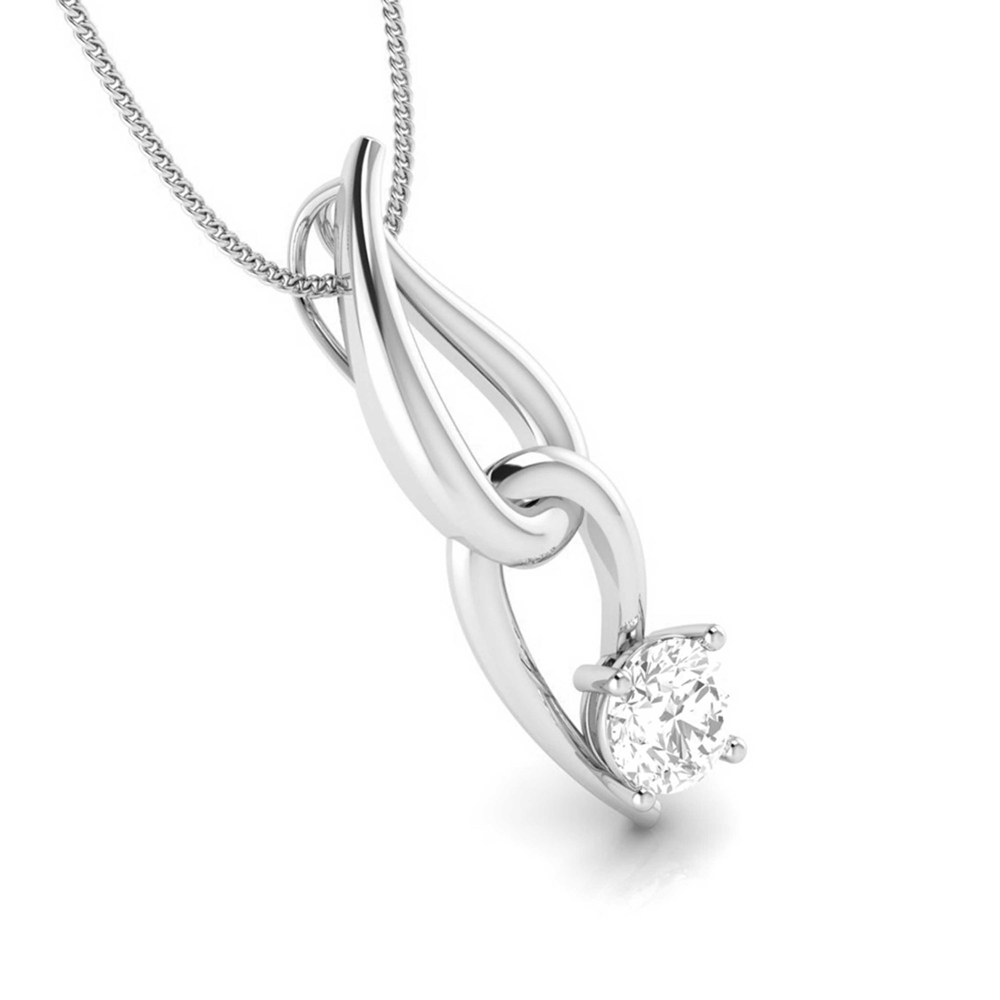 Nexus Round unique lab grown diamond pendant design Fiona Diamonds