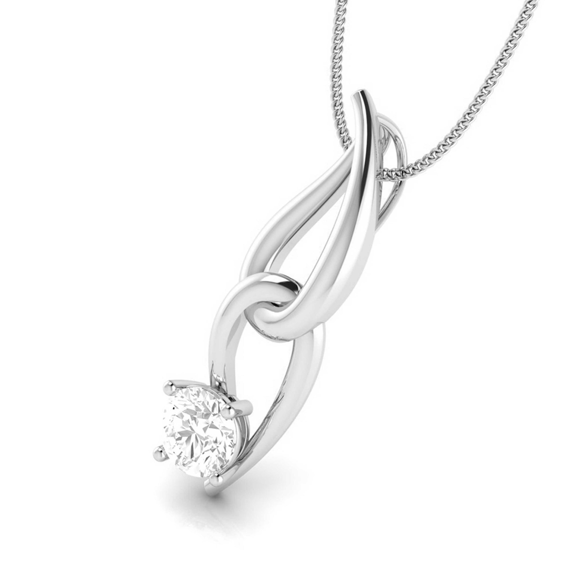 Nexus Round unique lab grown diamond pendant design Fiona Diamonds