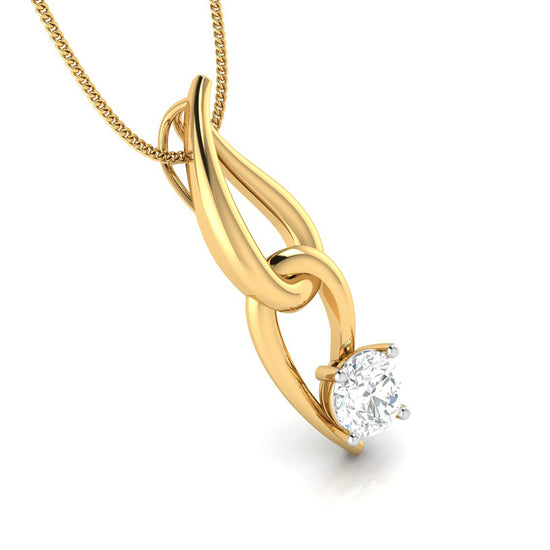 Load image into Gallery viewer, Nexus Round unique lab grown diamond pendant design Fiona Diamonds
