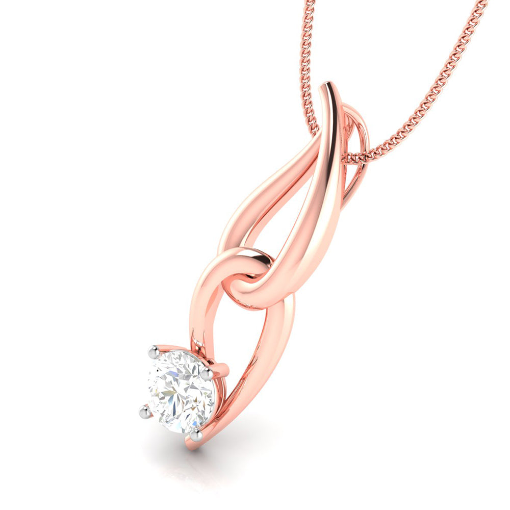 Nexus Round unique lab grown diamond pendant design Fiona Diamonds