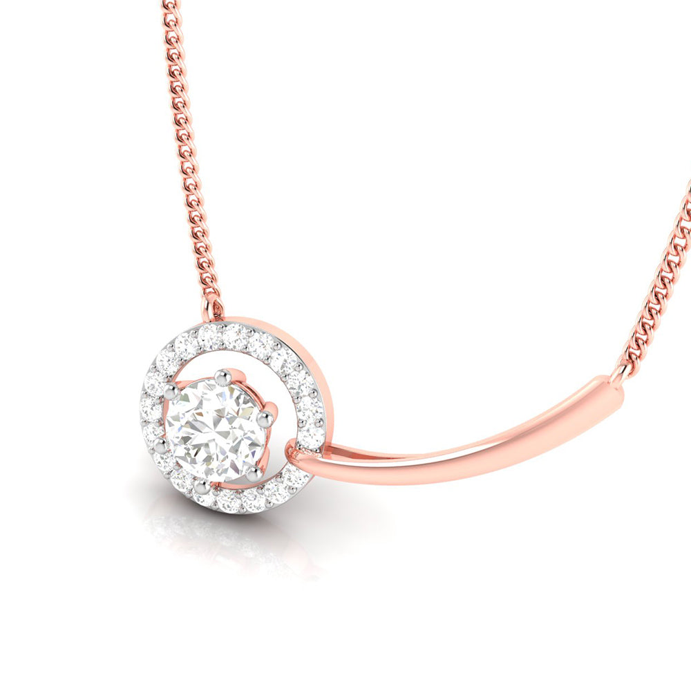 Drove Round unique lab grown diamond pendant design Fiona Diamonds