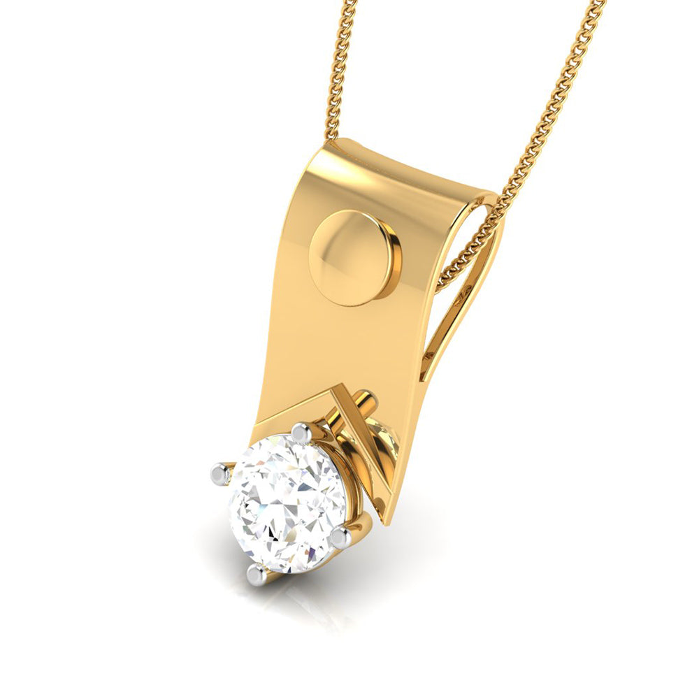 Fade Round unique lab grown diamond pendant design Fiona Diamonds