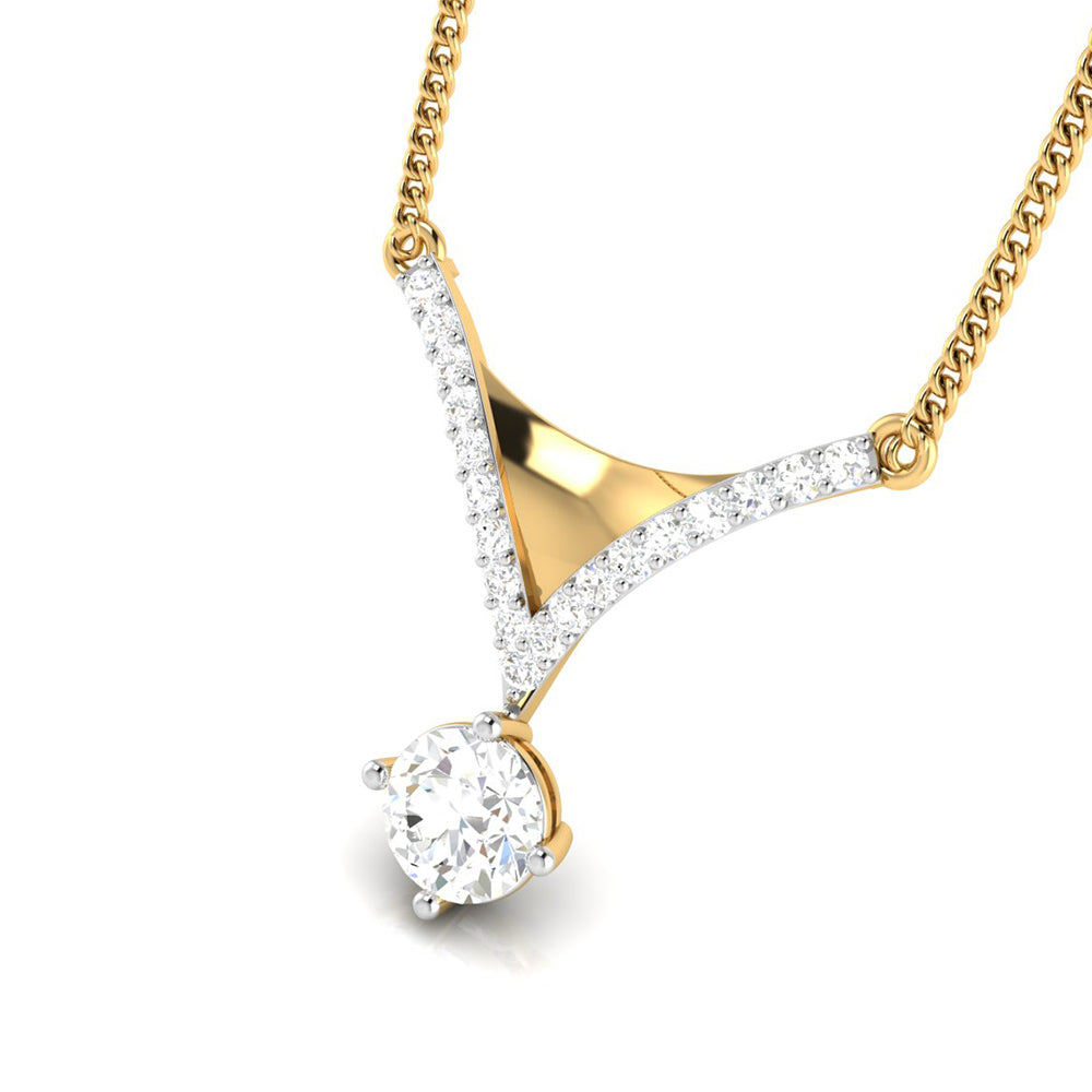 Vanity Round unique lab grown diamond pendant design Fiona Diamonds