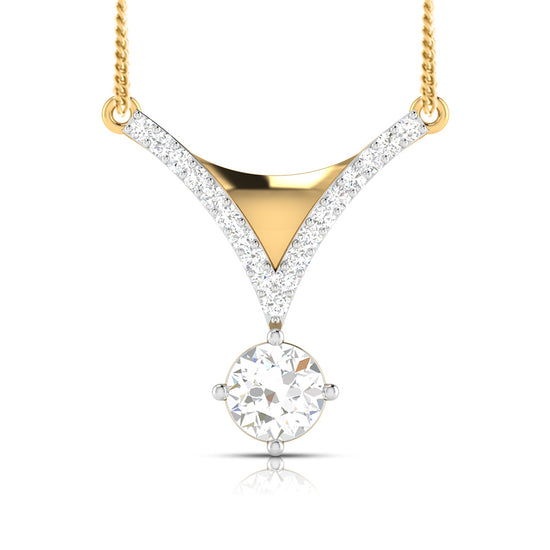 Vanity Round unique lab grown diamond pendant design Fiona Diamonds