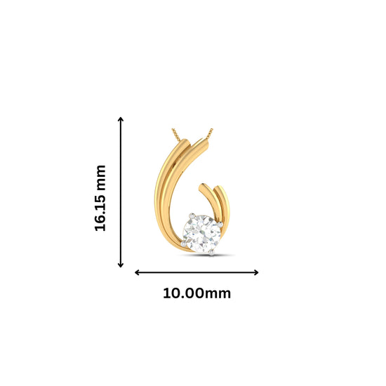 Coruscation lab grown diamond pendant design for women Fiona Diamonds