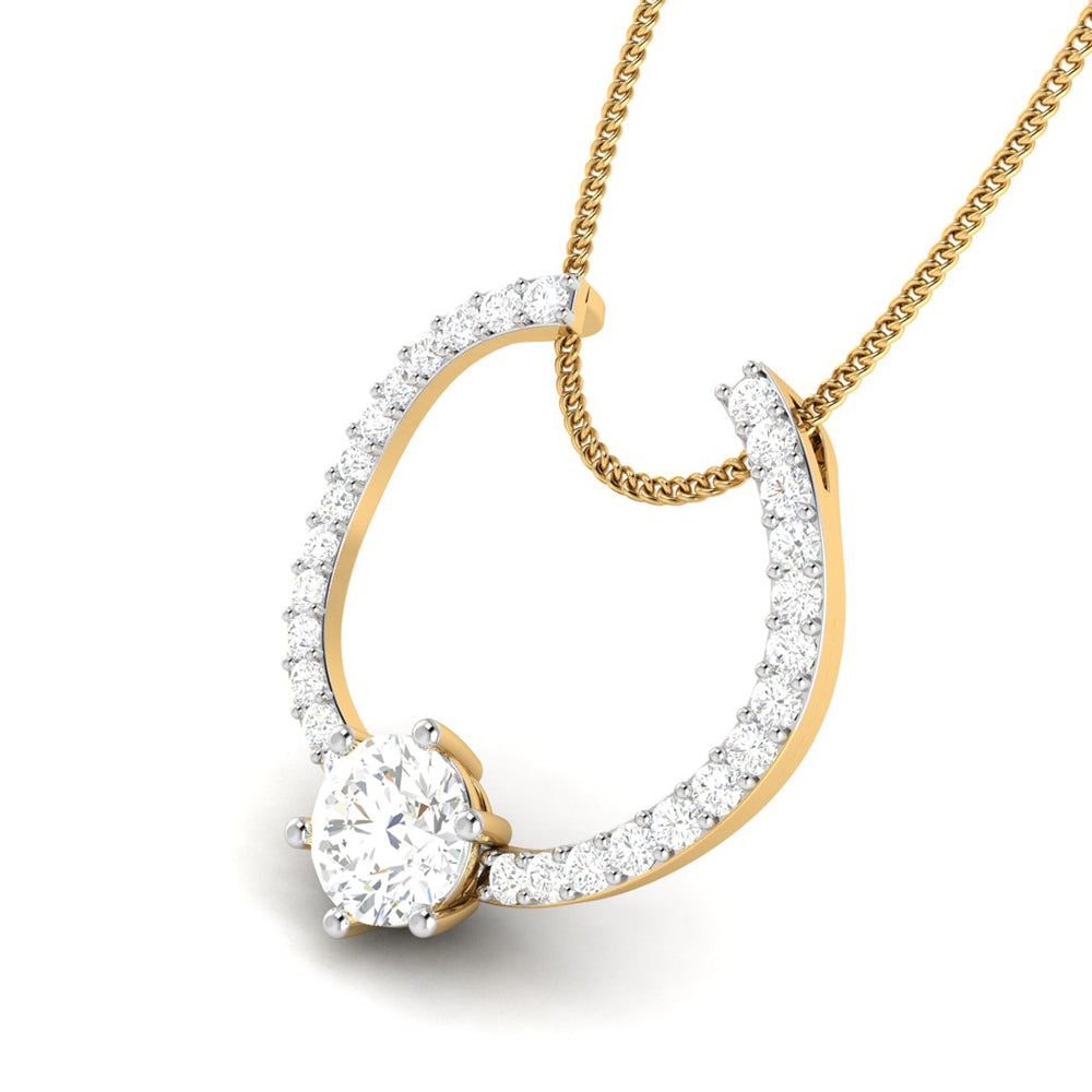 Showiness lab grown diamond pendant design for women Fiona Diamonds