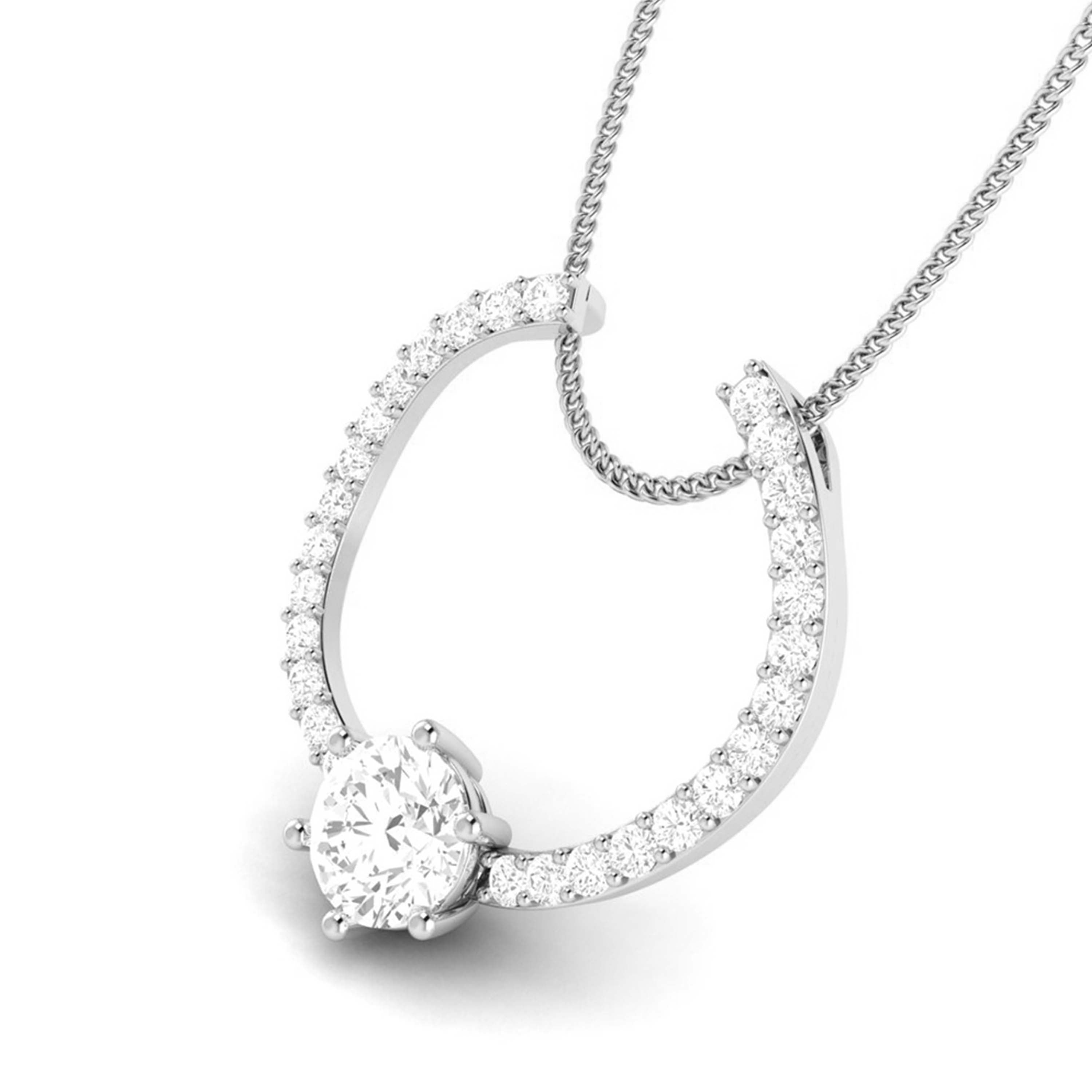 Showiness lab grown diamond pendant design for women Fiona Diamonds