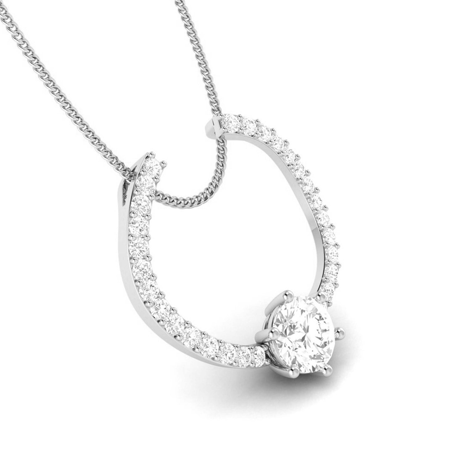 Showiness lab grown diamond pendant design for women Fiona Diamonds