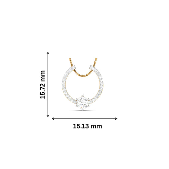 Showiness lab grown diamond pendant design for women Fiona Diamonds