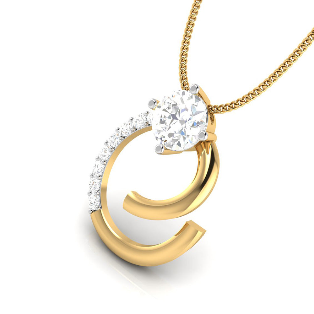 Polish lab grown diamond pendant design for women Fiona Diamonds