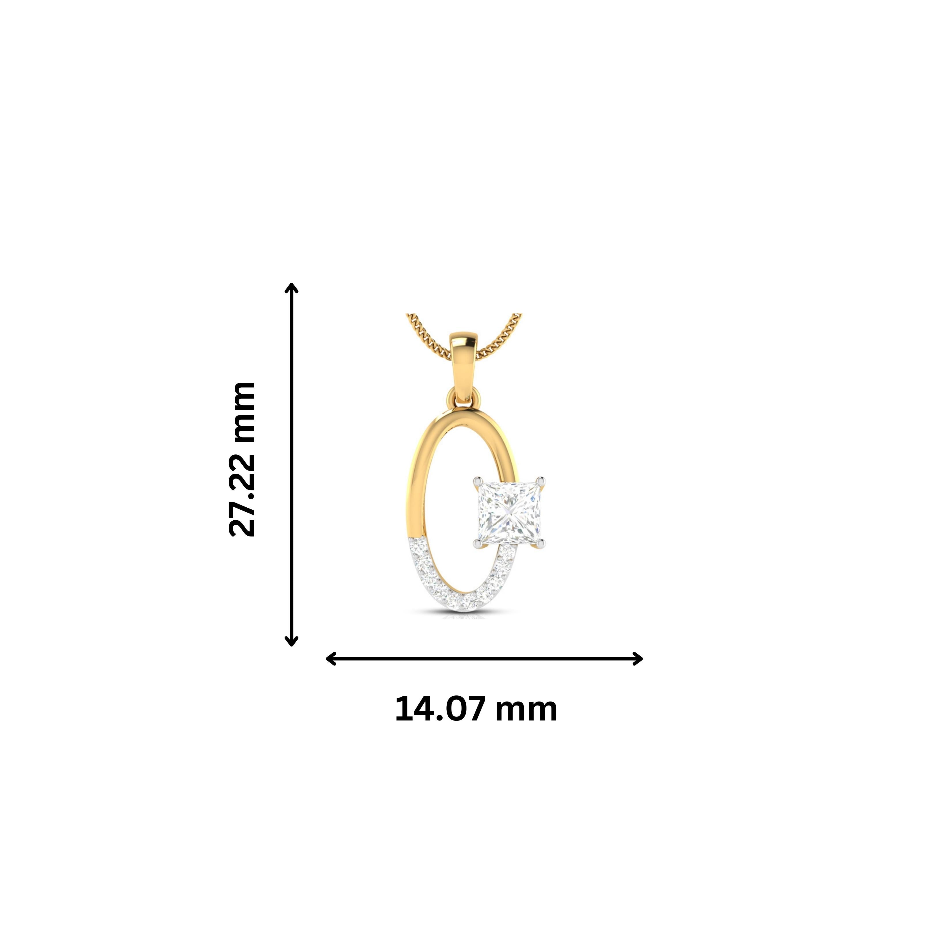 Menace lab grown diamond pendant design for women Fiona Diamonds