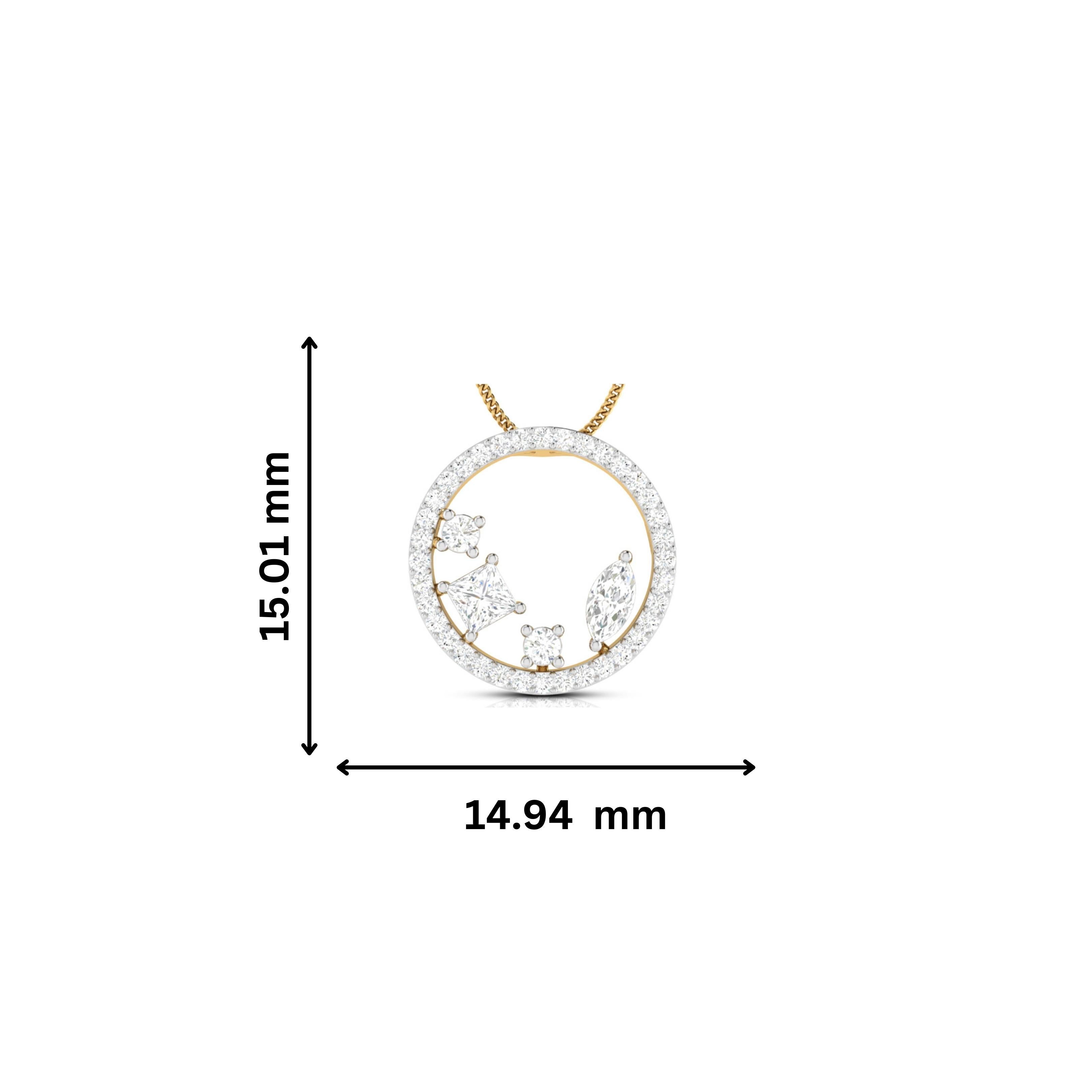 Helicoid lab grown diamond pendant design for women Fiona Diamonds