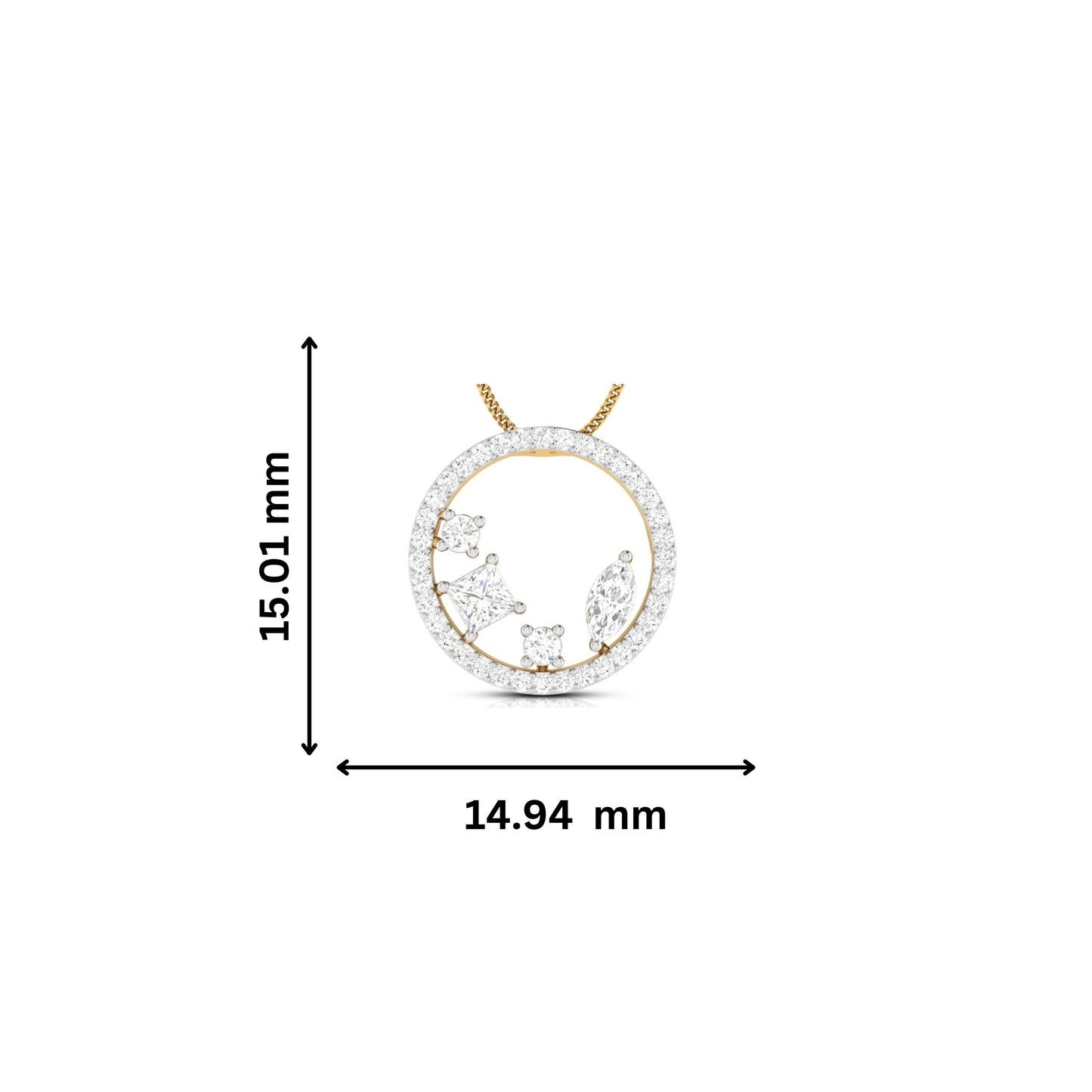 Load image into Gallery viewer, Helicoid lab grown diamond pendant design for women Fiona Diamonds
