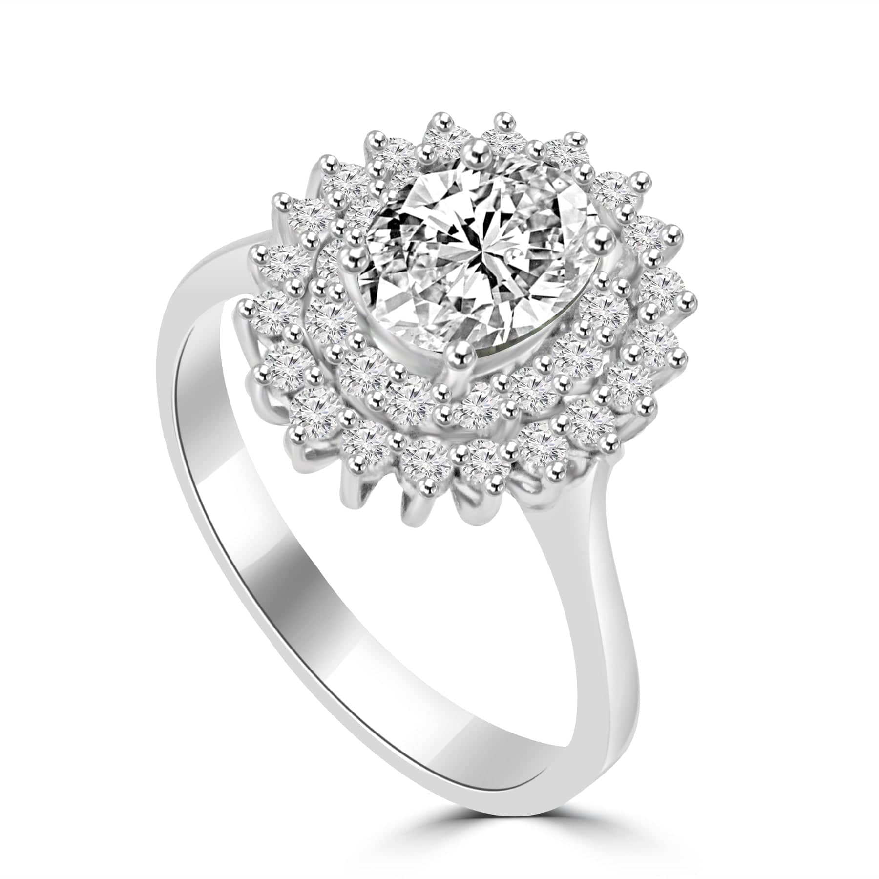 Outset 1.35ct Oval Lab Diamond Ring - Fiona Diamonds - Fiona Diamonds