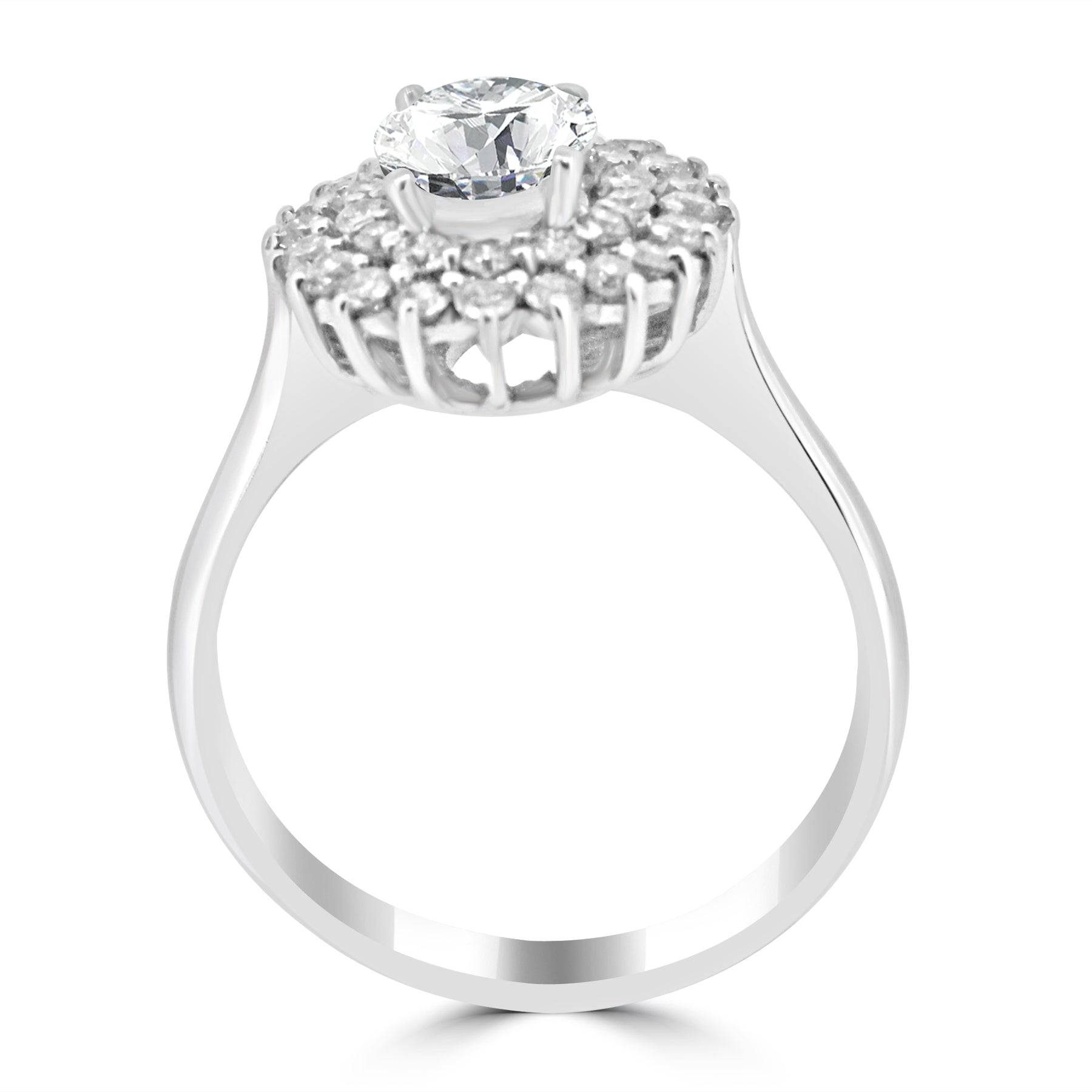 Outset 1.35ct Oval Lab Diamond Ring - Fiona Diamonds - Fiona Diamonds
