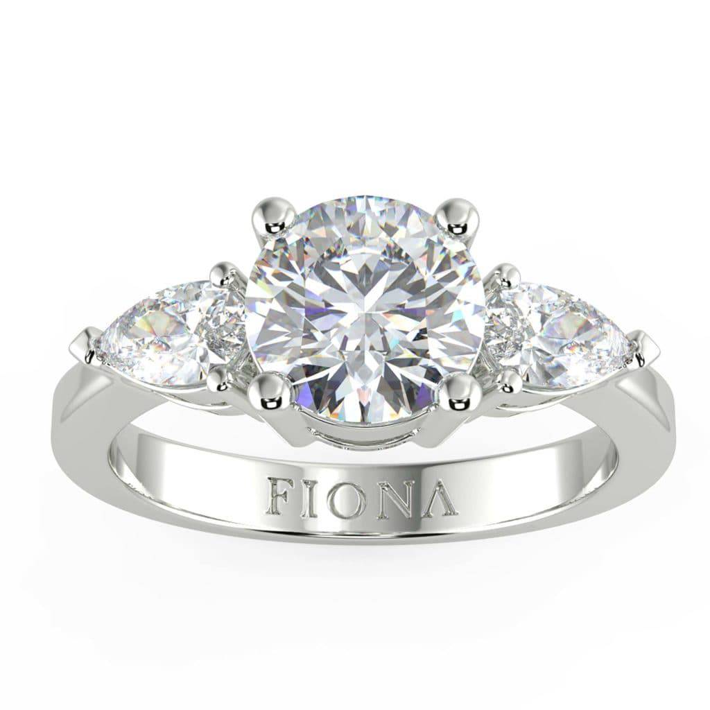 Trudy Lab Grown Diamond 3 Stone Ring 3 Stone Ring Designs Fiona Diamonds