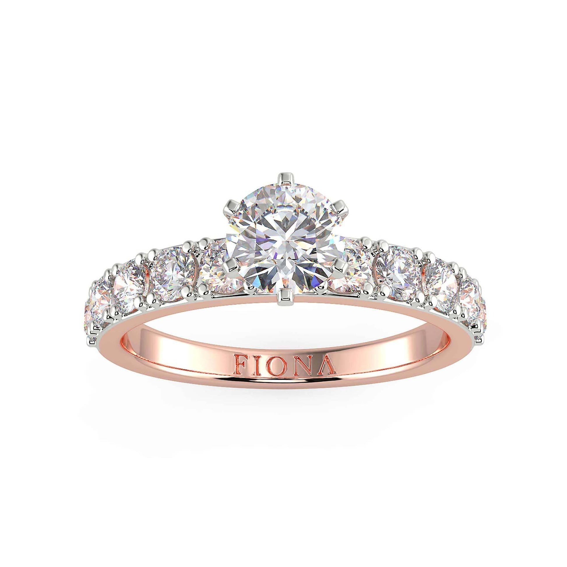 Onset 1ct Round Lab Diamond Ring - Fiona Diamonds - Fiona Diamonds