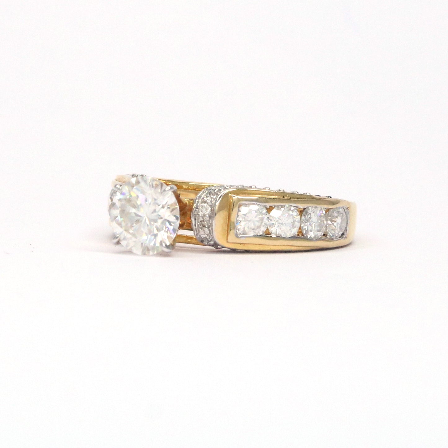Ready To Ship Hope Moissanite Ring Online at Fiona Diamonds