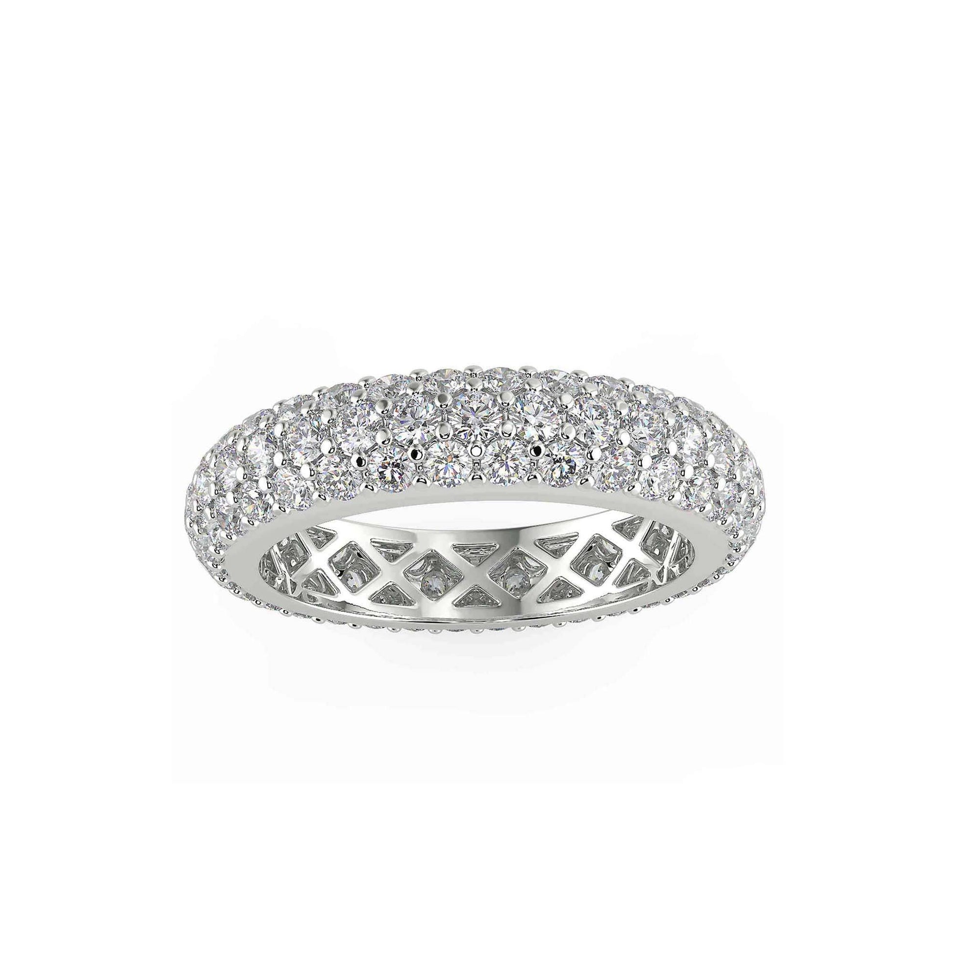 Eternity Ring Design Mass Lab Grown Diamond Eternity Ring Fiona Diamonds