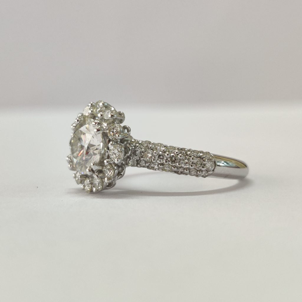 Load image into Gallery viewer, Ready To Ship Blanche Moissanite Ring Online at Fiona Diamonds
