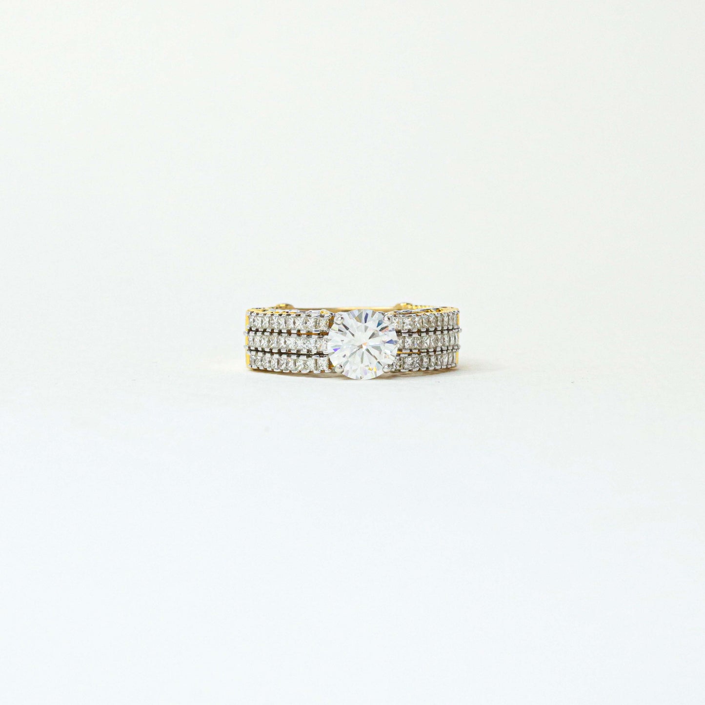Load image into Gallery viewer, Ready To Ship Denise Moissanite Ring Online at Fiona Diamonds
