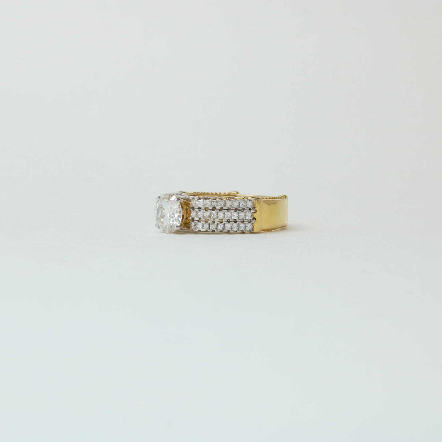 Load image into Gallery viewer, Ready To Ship Denise Moissanite Ring Online at Fiona Diamonds
