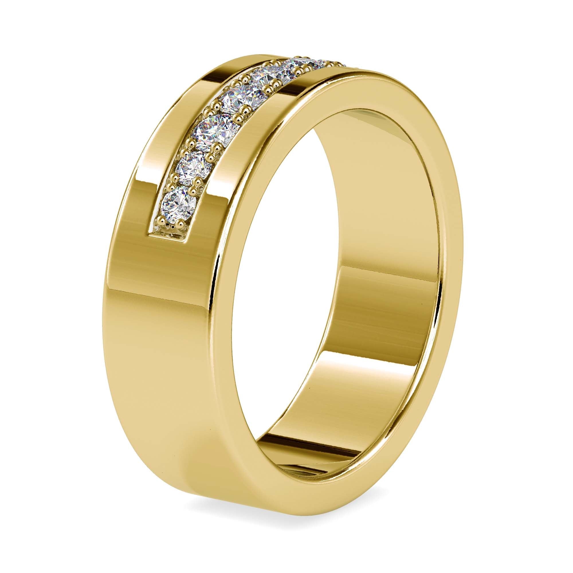 Elijah Lab Diamond Ring Yellow / 18 KT