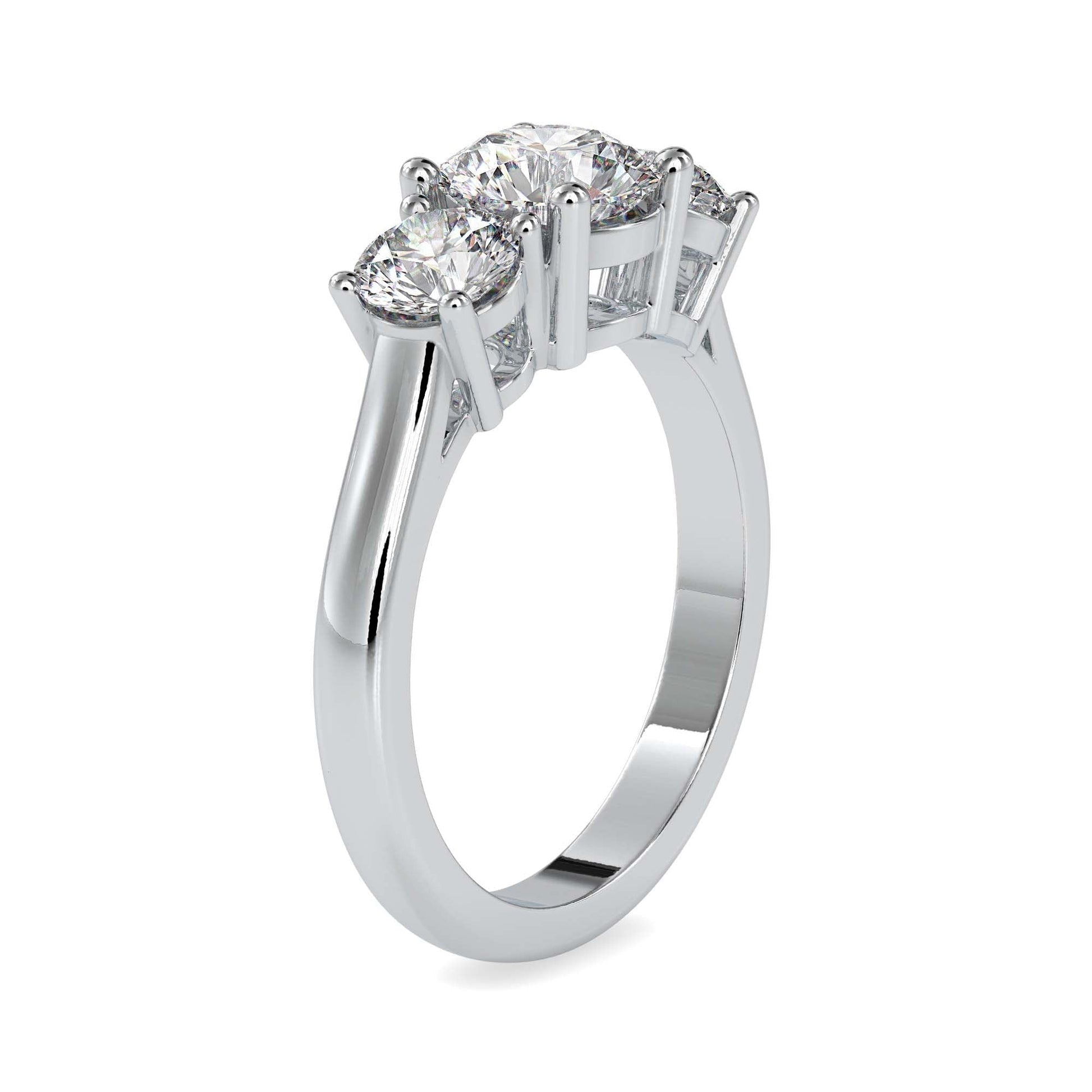 3 Stone Rings Collection Tia Lab Grown Diamond 3 Stone Ring Fiona Diamonds