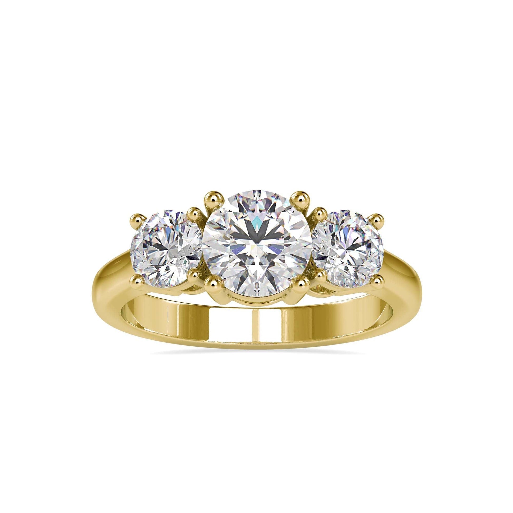 3 Stone Rings Collection Tia Lab Grown Diamond 3 Stone Ring Fiona Diamonds