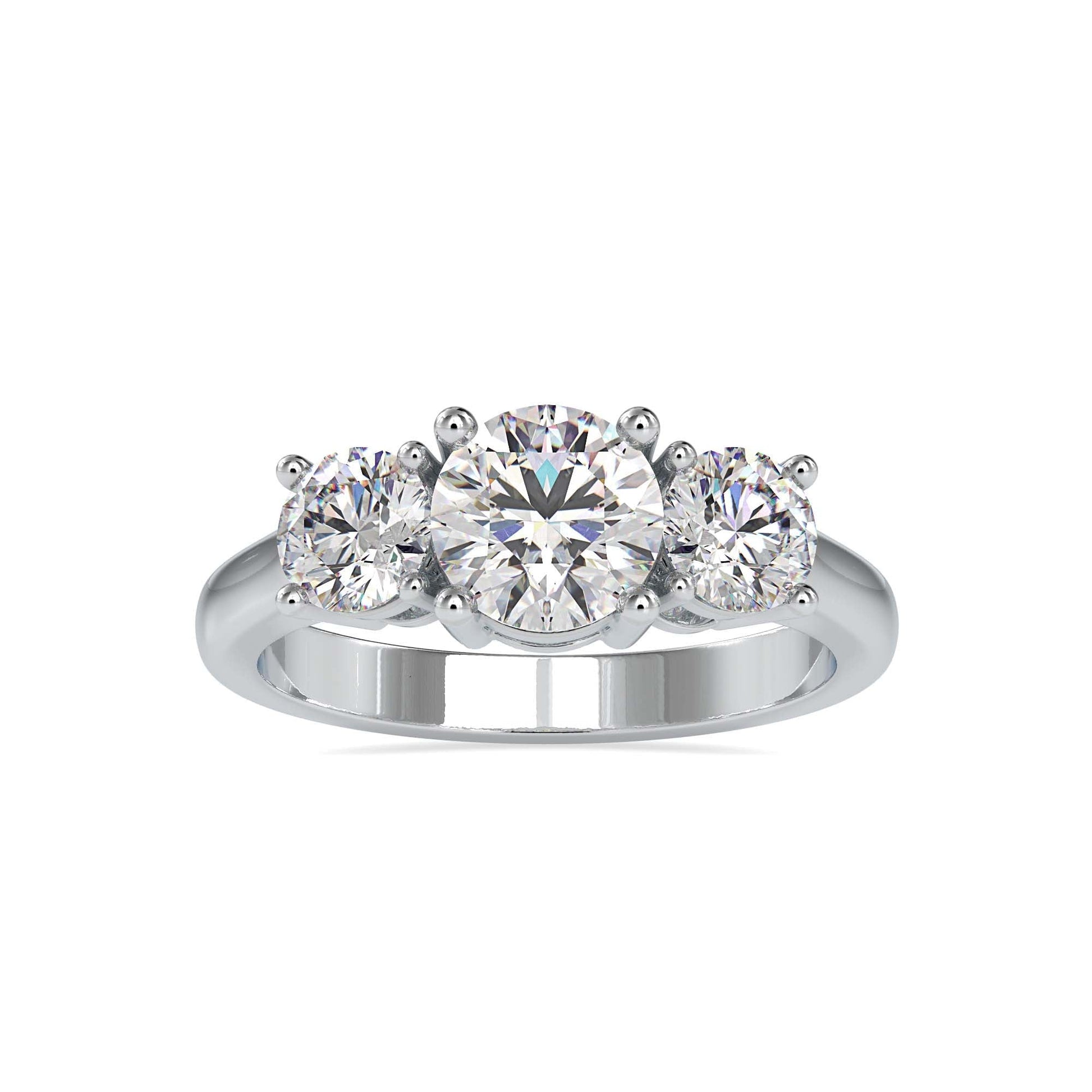 3 Stone Rings Collection Tia Lab Grown Diamond 3 Stone Ring Fiona Diamonds