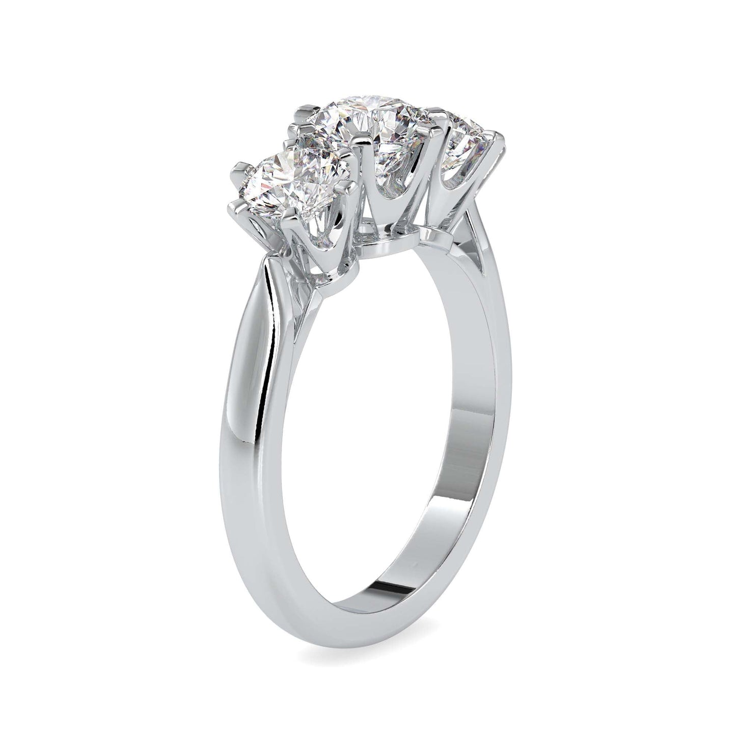 Communal Lab Grown Diamond 3 Stone Ring 3 Stone Ring Designs Fiona Diamonds