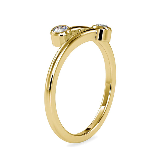 Load image into Gallery viewer, Twist Lab Diamond Ring Yellow / 12 / 18 KT
