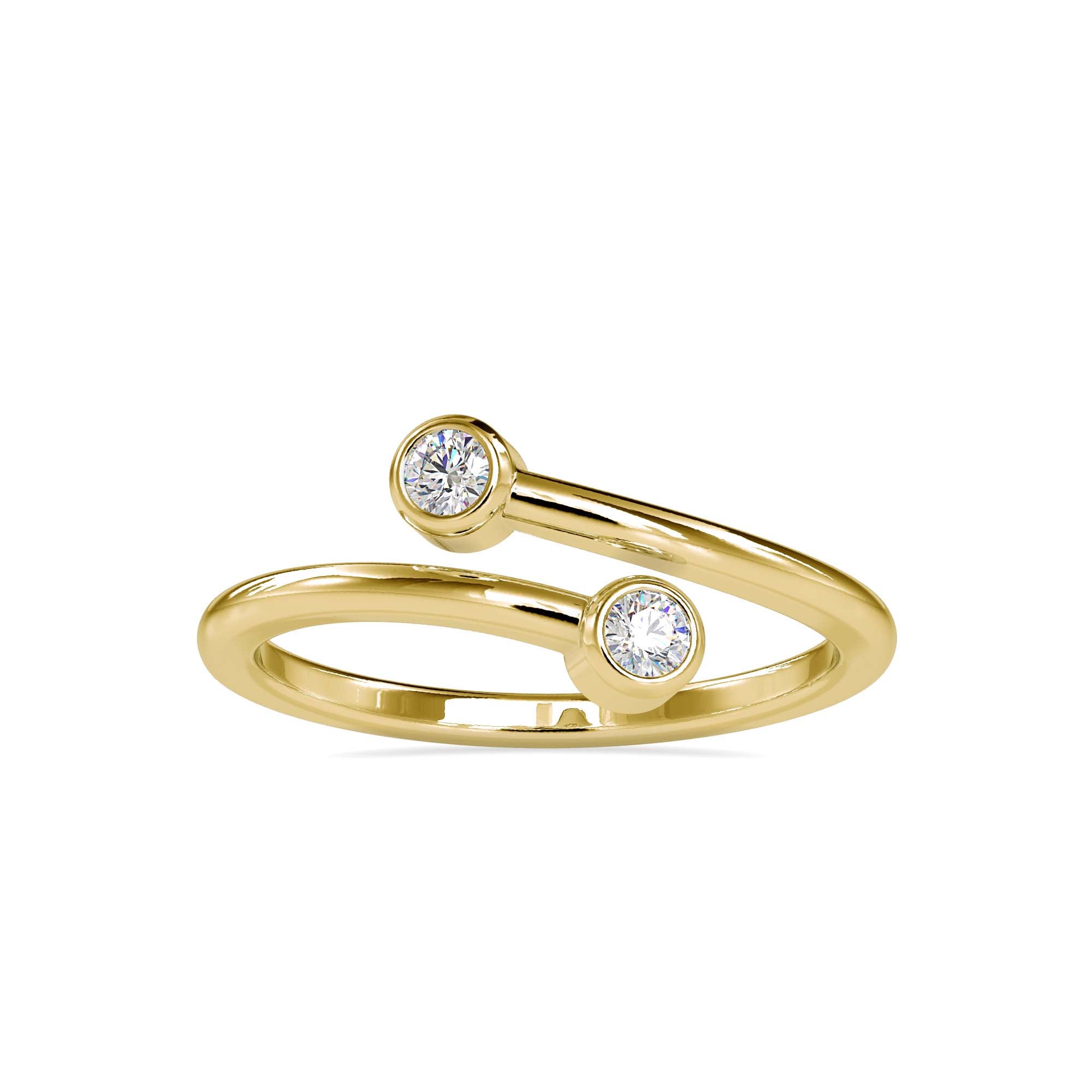 Twist Lab Diamond Ring Yellow / 12 / 18 KT