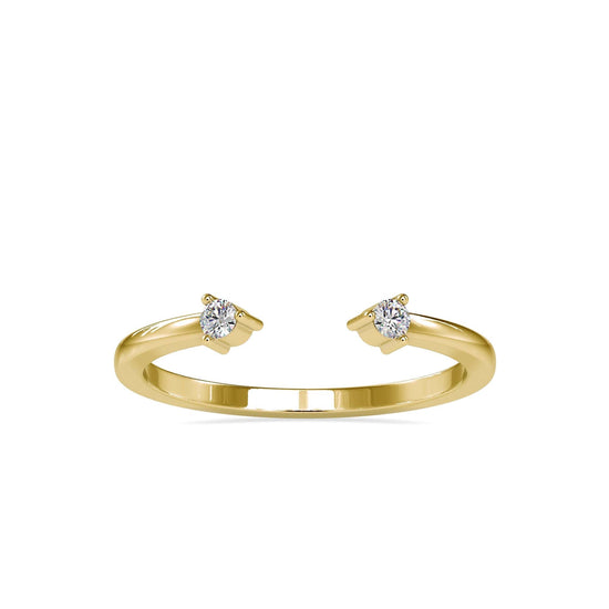 Arrow Lab Diamond Ring Yellow / 18 KT