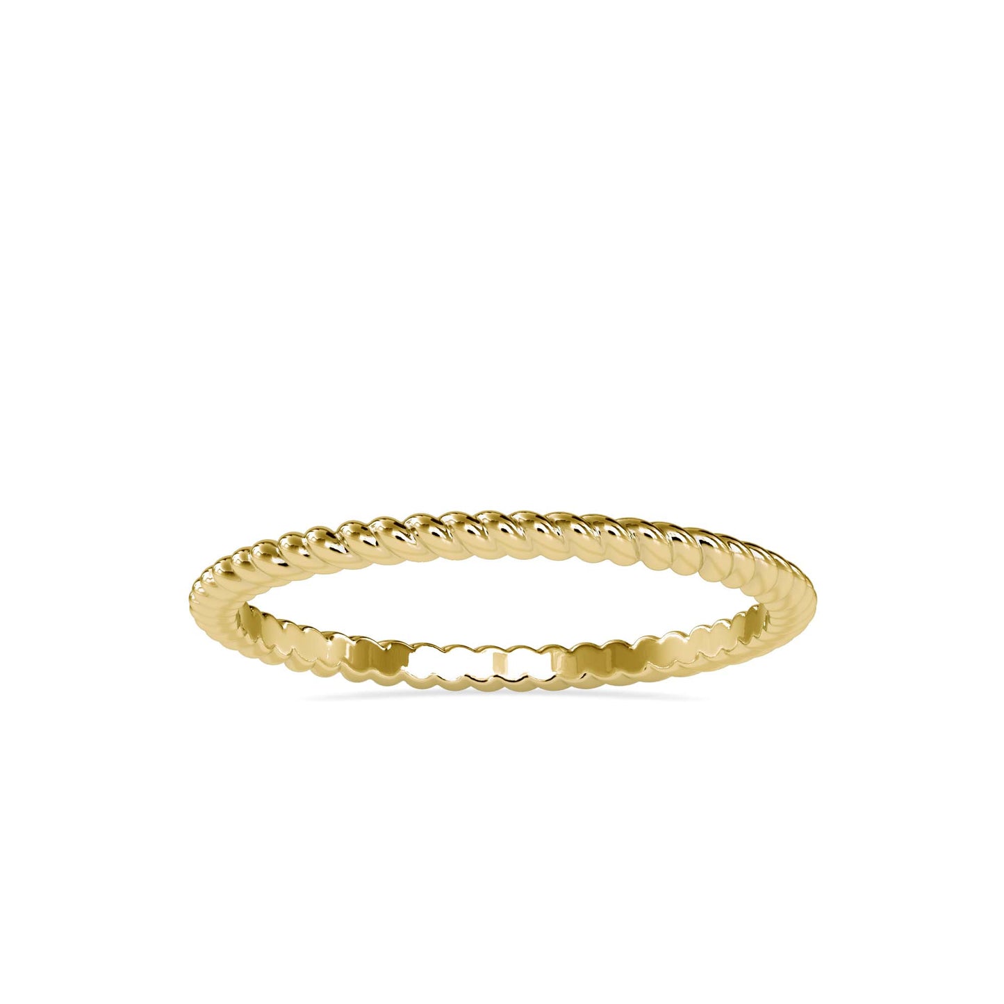 Load image into Gallery viewer, Classic Cord MenÕs Band Yellow / 18 KT
