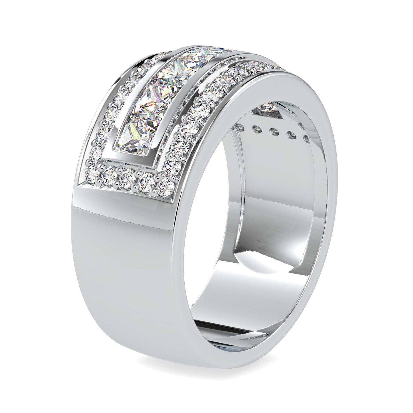 Load image into Gallery viewer, Solitaire Engagement Lab Diamond Ring 18 Karat White Gold Slew Lab Diamond Ring Fiona Diamonds
